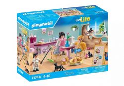 PLAYMOBIL MY LIFE - BAR À CHATS AVEC 6 CHATS ET 3 PERSONNAGES #71744 (0425)